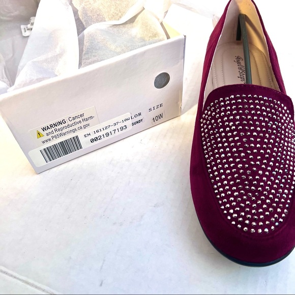 Angel Steps Wide Width Slip-On Embellished Loafers - Picture 3 of 6